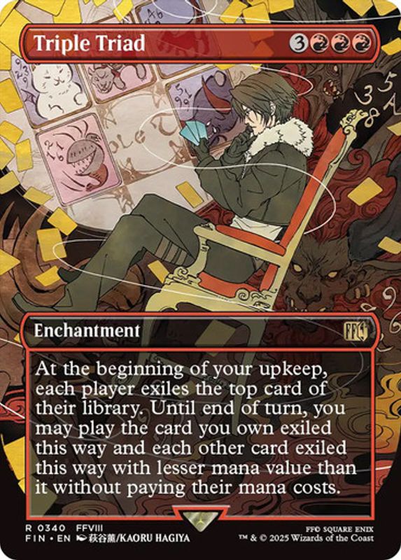 Triple Triad (Borderless) (Foil)